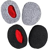 Grevosea 2 Pairs Ear Muffs for Winter, Bandless Unisex Earmuffs Windproof Ear Warmers for Cold Weather Outdoor Activities