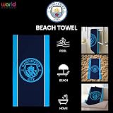 Manchester City FC Towel – 100% Cotton, 75 x 150 cm, Official view 2