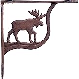 Moose Wall Shelf Bracket Cast Iron Brace DIY Custom Shelves 7.25"