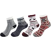 BambooMN Women's Super Soft Warm Cozy Fuzzy Socks Assortments
