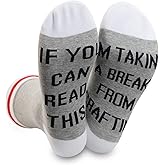 PWHAOO 1 Pair Crafting Gift Craft Lover Crafter Gift If You Can Read This I’m Taking Brake From Crafting Socks (Brake From Crafting Sock)