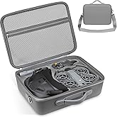 Carrying Case for DJI Neo 2 Accessories, Hard Shell Travel Storage Bag Compatible with DJI Goggles N3, RC Motion 3, Batteries &amp; Charger Hub &ndash; Shoulder Protection Box