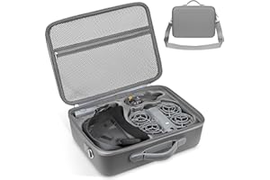Carrying Case for DJI Neo 2 Drone, Hard Shell Protective Shoulder Bag Compatible with Remote Controller (RC-N3/RC-N), Batteri