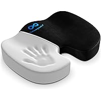 Everlasting Comfort Office Chair Seat Cushion for Back, Coccyx, & Tailbone Pain Relief (Black)