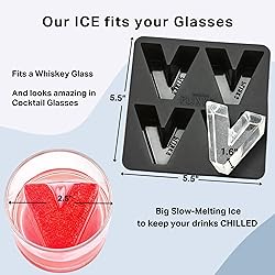 DRINKSPLINKS Silicone Ice Cube Mold Tray - Custom