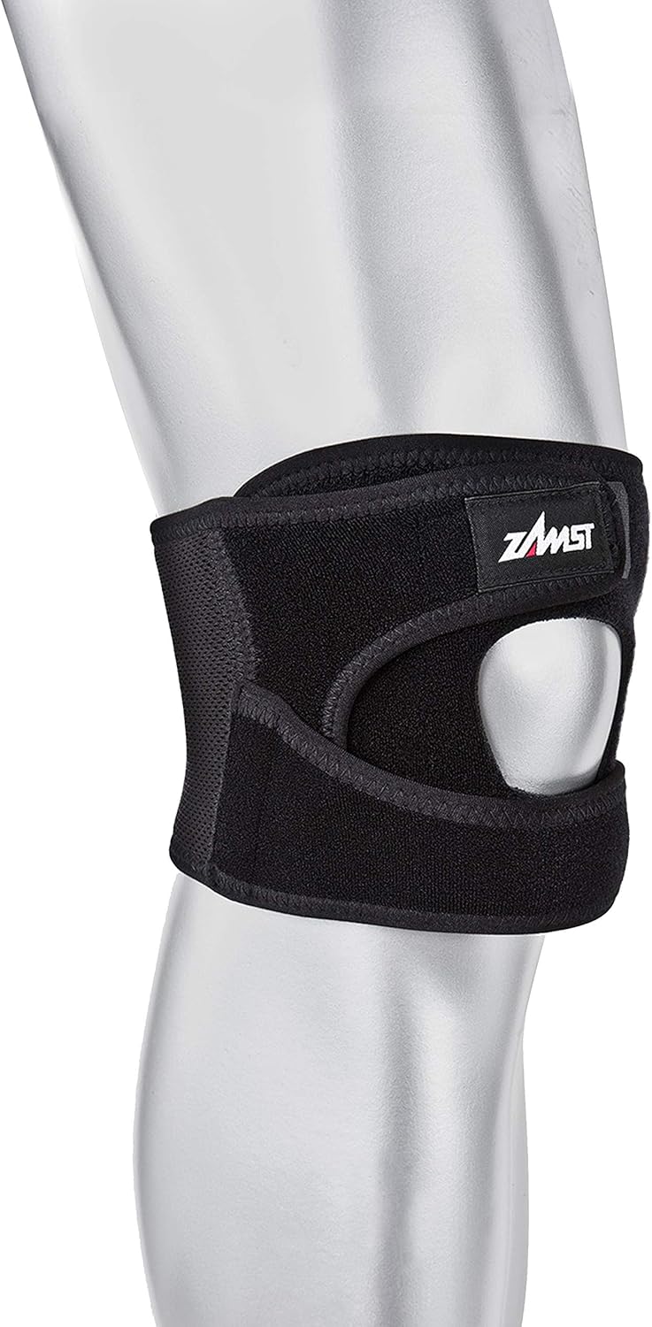 Amazon Com Zamst Jk 1 Knee Brace Large Black Sports Outdoors
