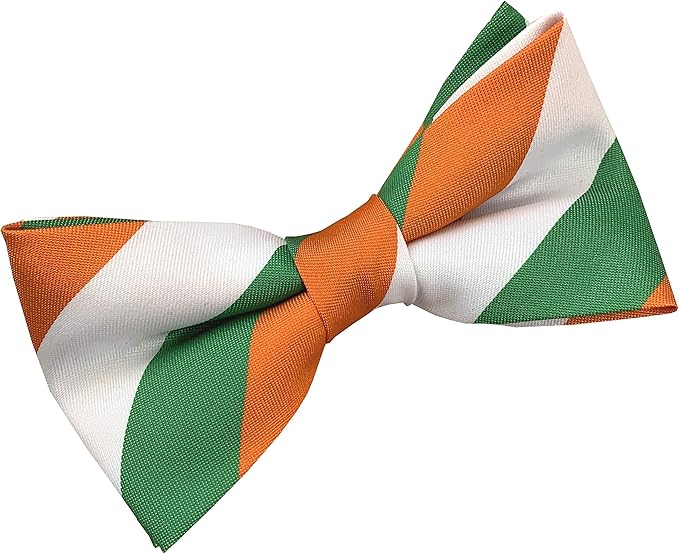 Ireland Irish National Flag Striped Bow Tie (St. Patrick's Day) at