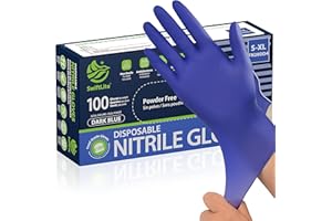 SWIFTLITE Disposable Nitrile Gloves, Food Safe, Latex-Free Powder-Free, Kitchen Rubber Gloves for Cooking and Cleaning