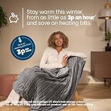 LIVIVO Electric Heated Blanket 160x130cm Ultra Soft Fleece 9 Heat Settings view 2