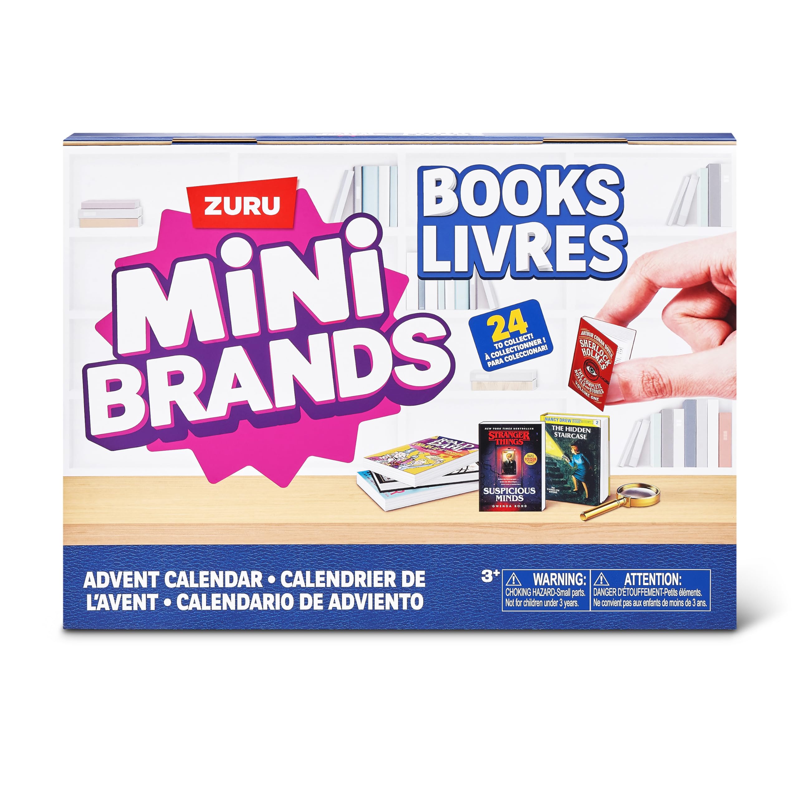 Photo 1 of *MINOR DAMAGE*
Mini Brands Books Advent Calendar by ZURU, Collectible Seasonal Toys for Girls, Boys, and Collectors