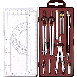 Outus 13 Pcs Geometry Set for Students Math