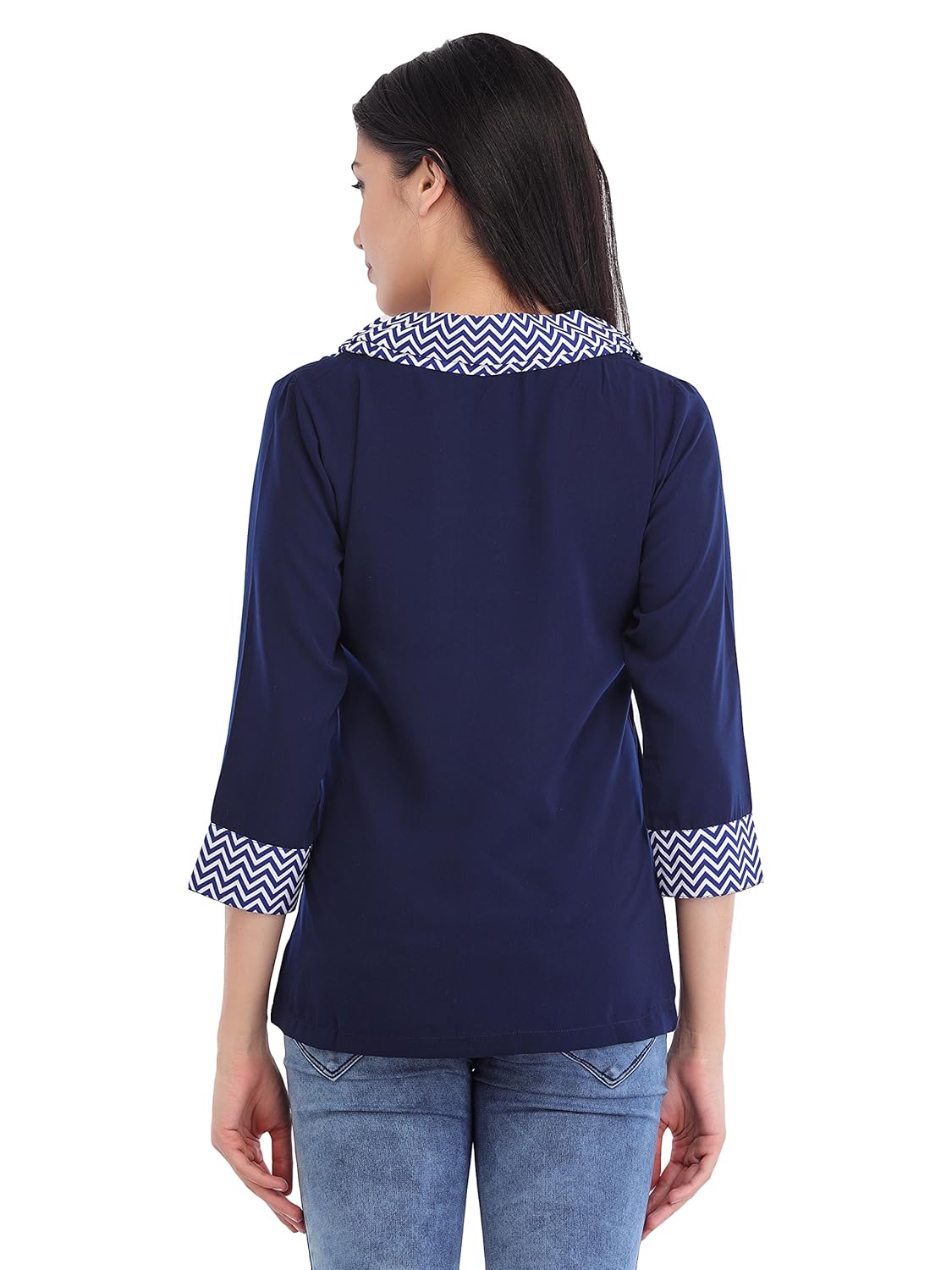 cottinfab women poly crepe top