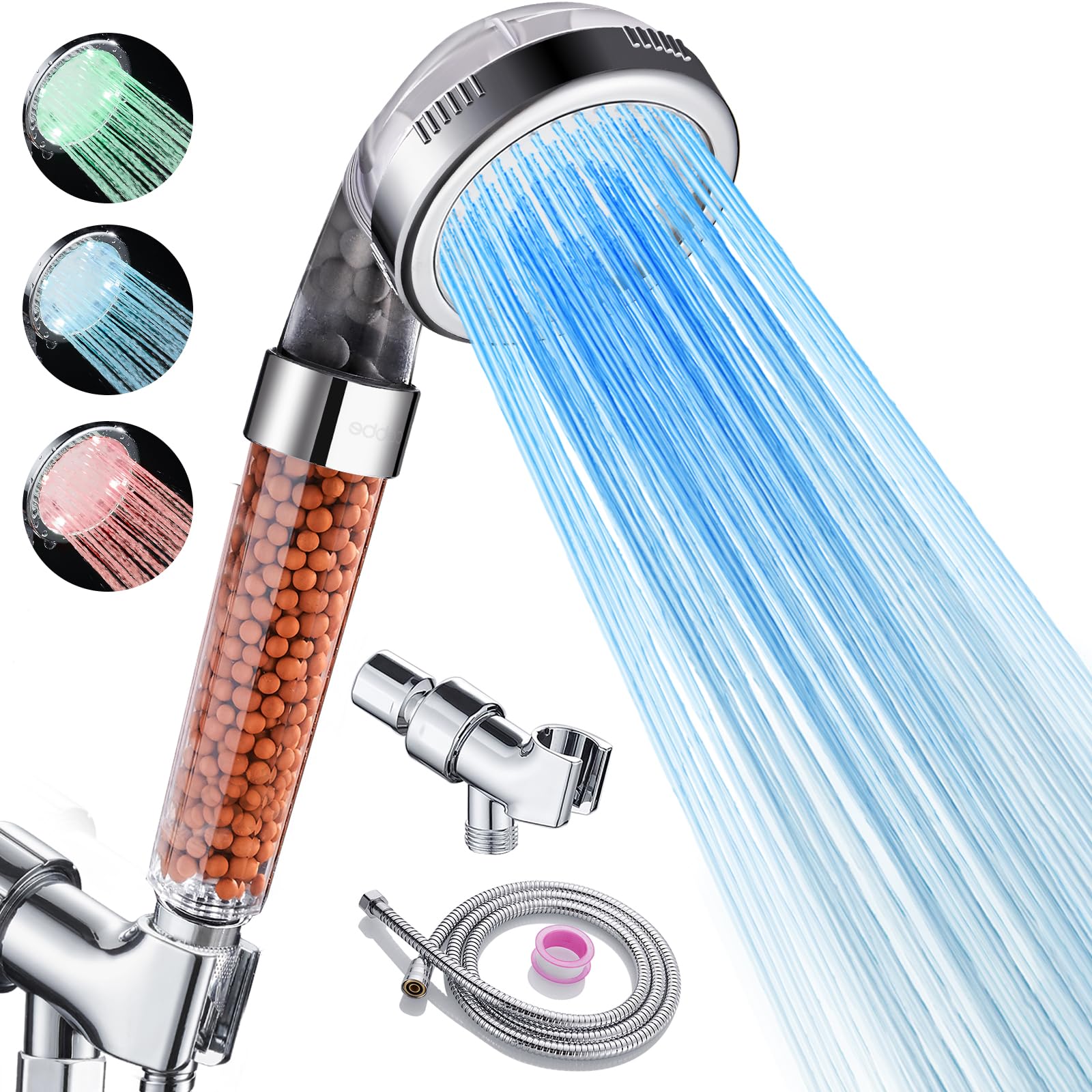 thumbnail image 2 of HydroBoost High Pressure 5 Mode Filtered Shower Head,Filtered Water 2 of 9
