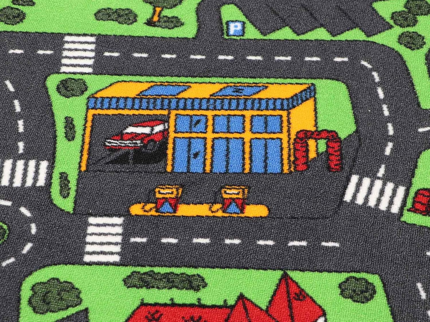 kids rug with roads