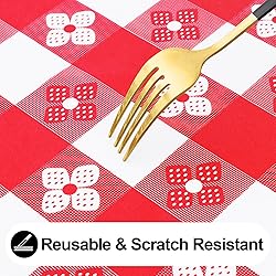 Spotjoy Rectangle Vinyl Table Cloth, Waterproof