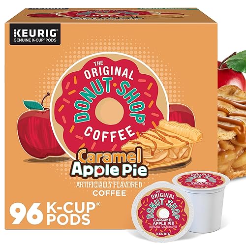 The Original Donut Shop Caramel Apple Pie Coffee, Keurig K-Cup Pod, Light Roast, 96 Count