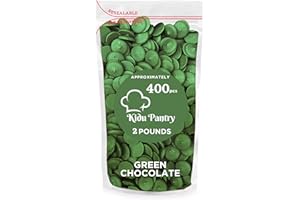 Kidu Pantry Melting Chocolate Wafers Dark Green 32 Ounces - 2 Pounds Bulk In Resealable Bag