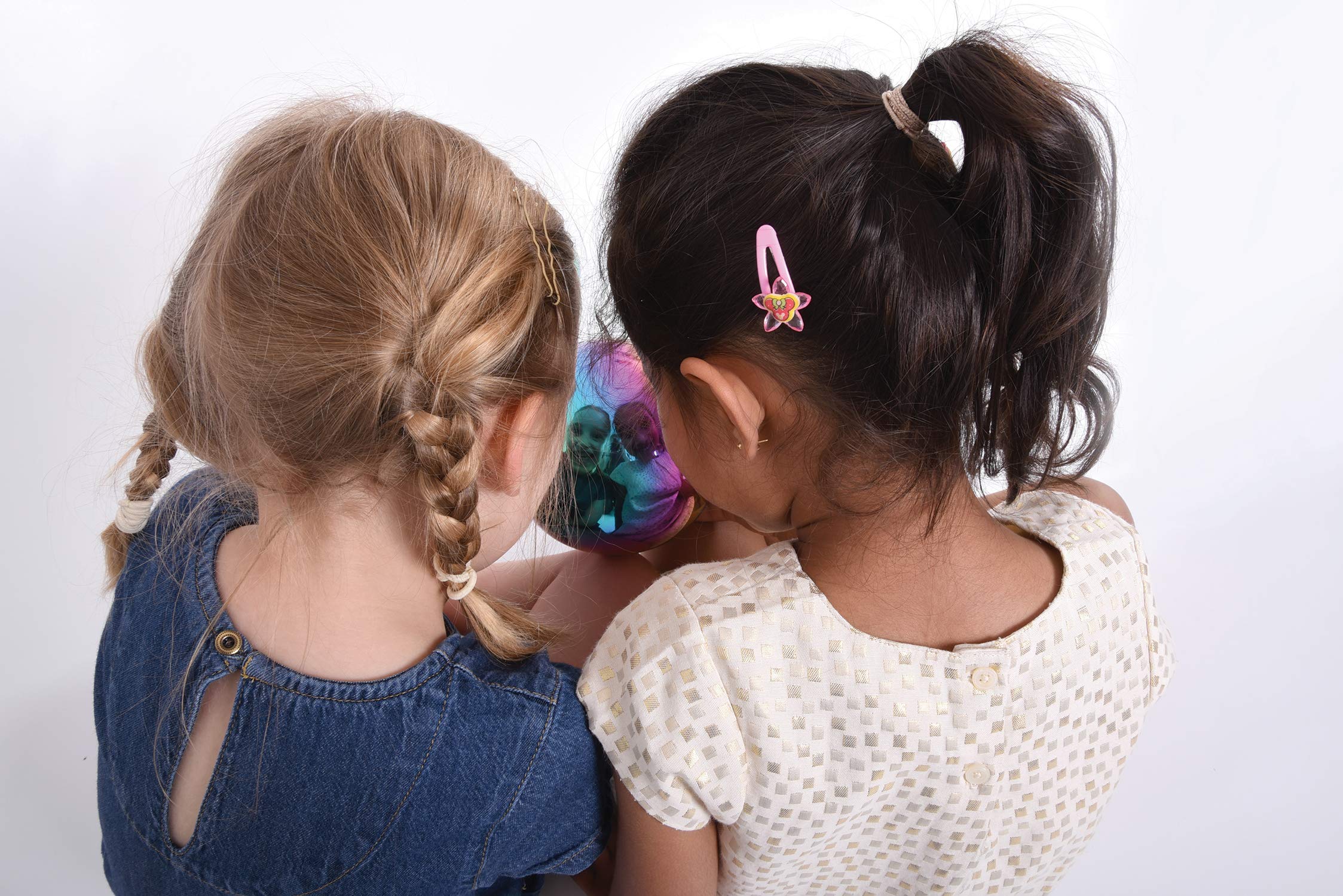 TickiT - 72221 Sensory Reflective Balls - Color Burst - Set Of 4 - Ages 0m+ - Mirrored, Iridescent Spheres For Babies And Toddlers - Calming Sensory Toy