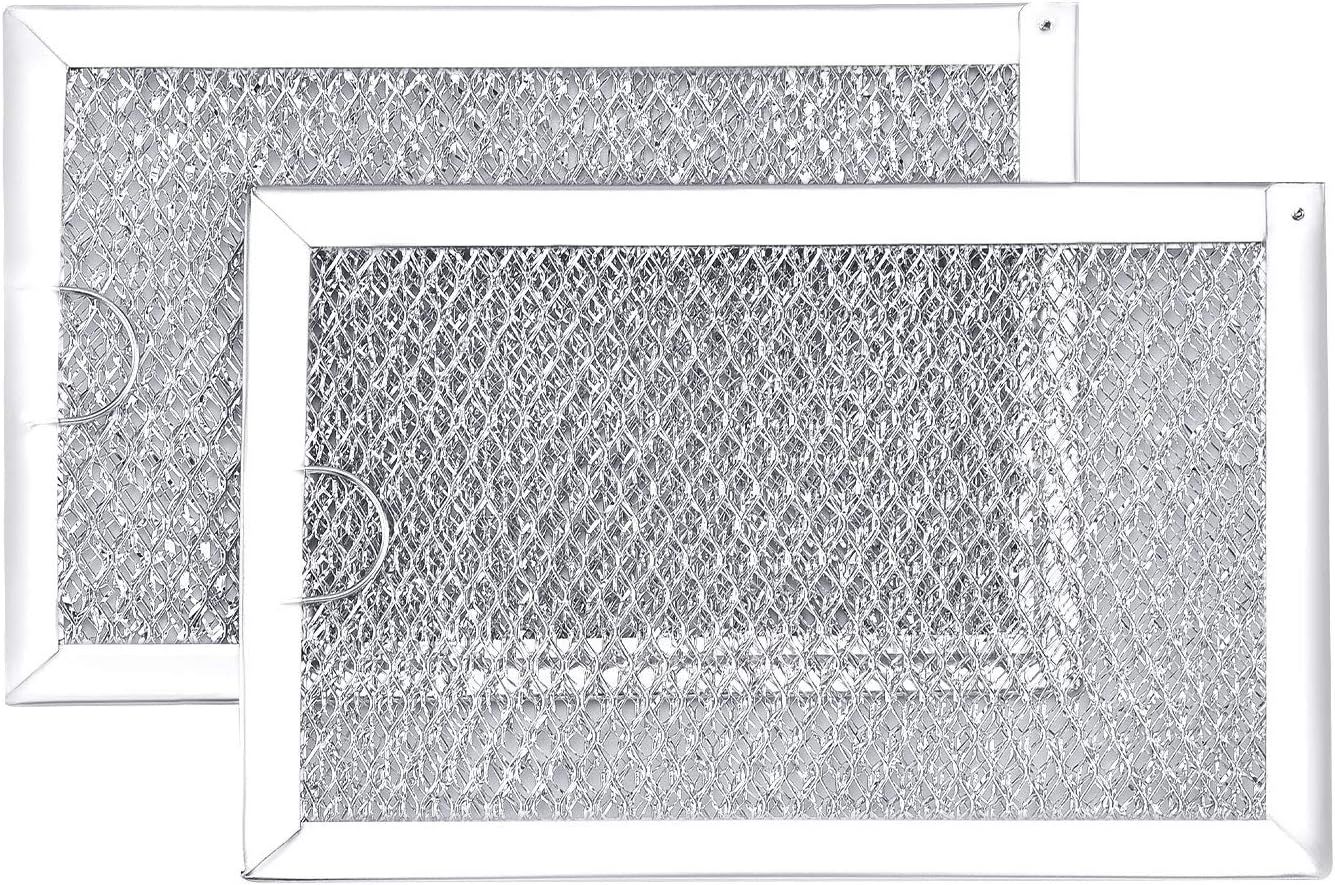 WB06X10309 Filter Microwave oven Grease Filter [ Packed In Box] Compatible with GE Microwave Filter Replacement Parts by AMI - 7-5/8 x 5 x 3/32 Inch 2 Packs: Appliances