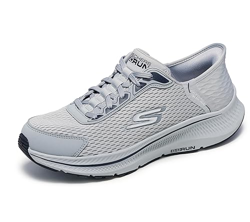 Skechers Men's Hands Free Slip-ins Go Run Consistent 2.0 Empowered Sneaker, Light Grey, 9.5