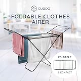 CUQOO Foldable Clothes Airer - Heavy Duty 22 Bars Indoor & Outdoor Rack view 2