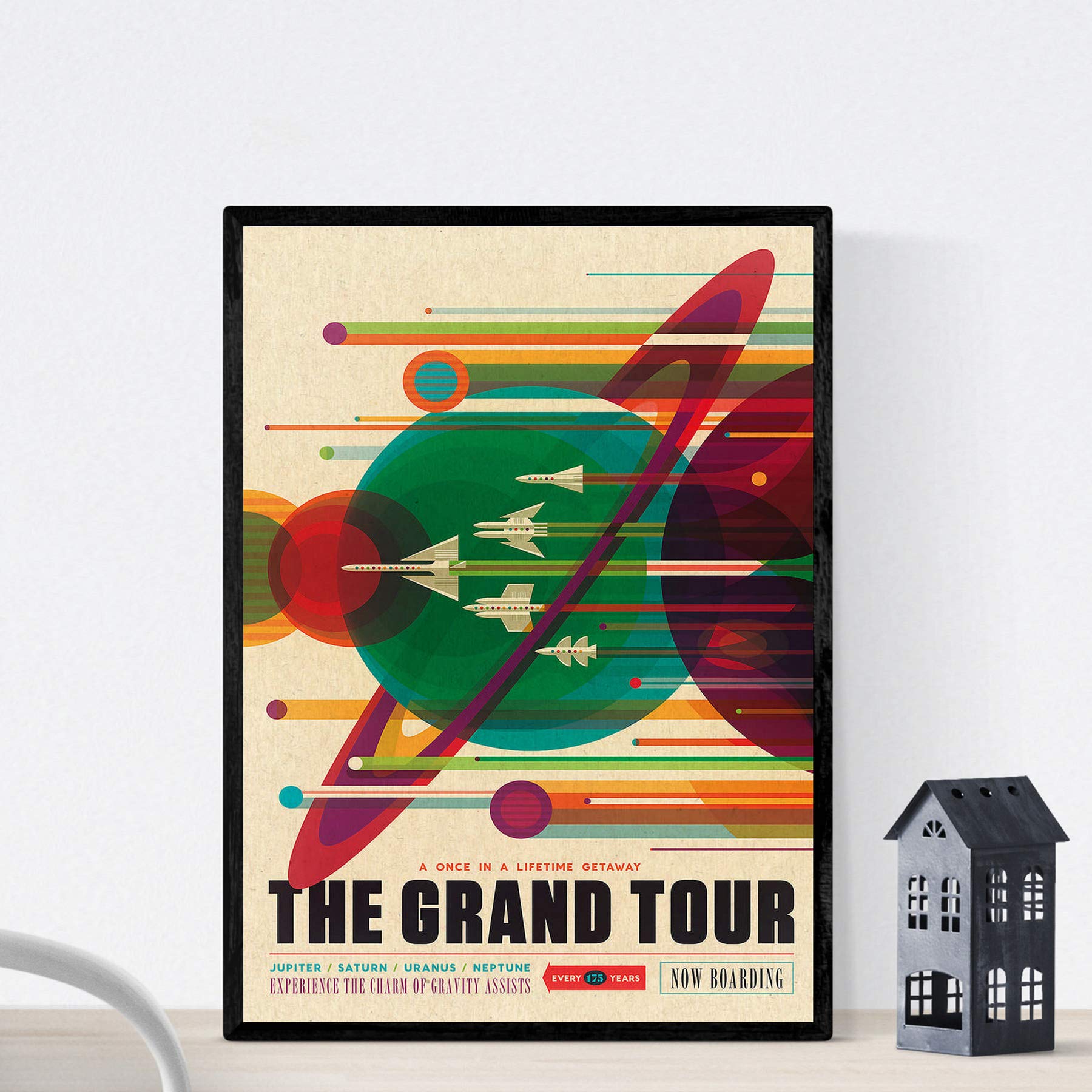 Nacnic Vintage Poster Vintage Poster Great tour. A4 size
