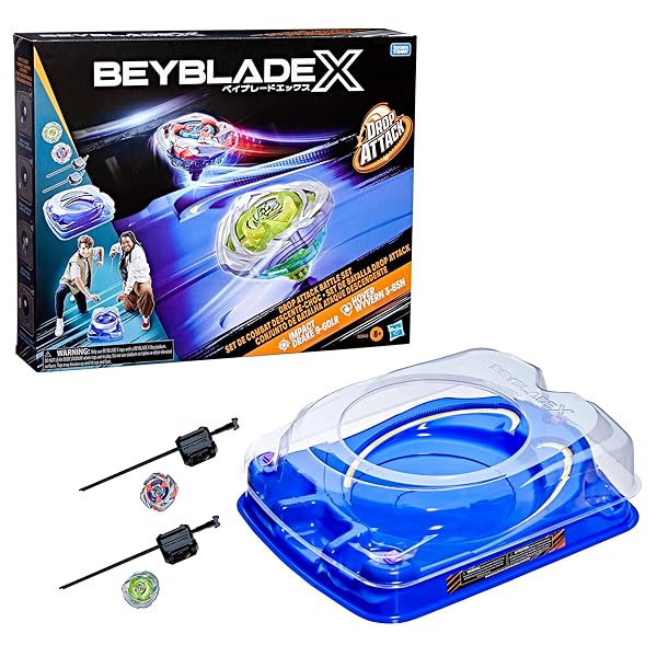 BEYBLADE X DROP ATTACK BATTLE SET WITH BEYSTADIUM...