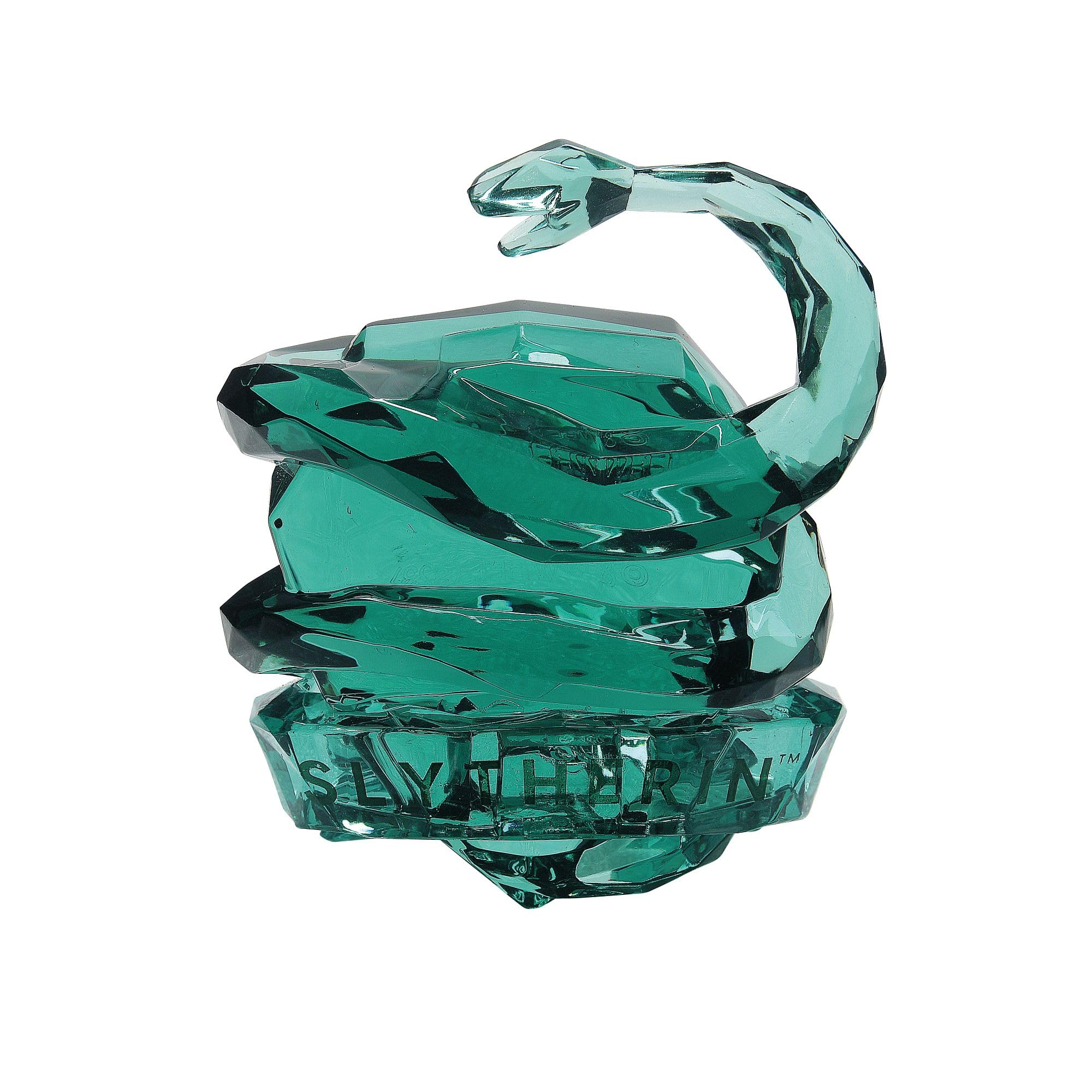 Enesco Facets The Wizarding World of Harry Potter Slytherin House Crest Figurine, 3.26 Inch, Green