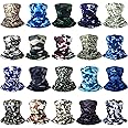 Tarpop 20 Pcs Headwear Seamless Bandana Face Masks, Head Wrap Neck Bandana, Breathable Face Cover Scarf Mask
