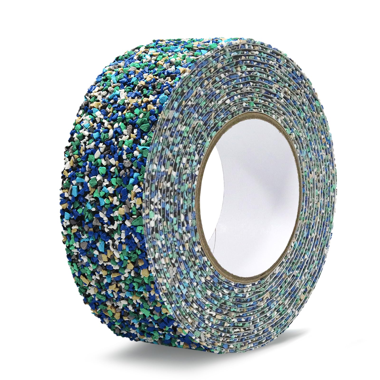 Photo 1 of QILIMA Pool Rubber Grip Tape 2" x 15ft -Blue, Heavy Duty Anti Slip Tape for Stairs & Outdoor Safety, Waterproof Traction Strips for Pool Sides, Showers, Bathroom