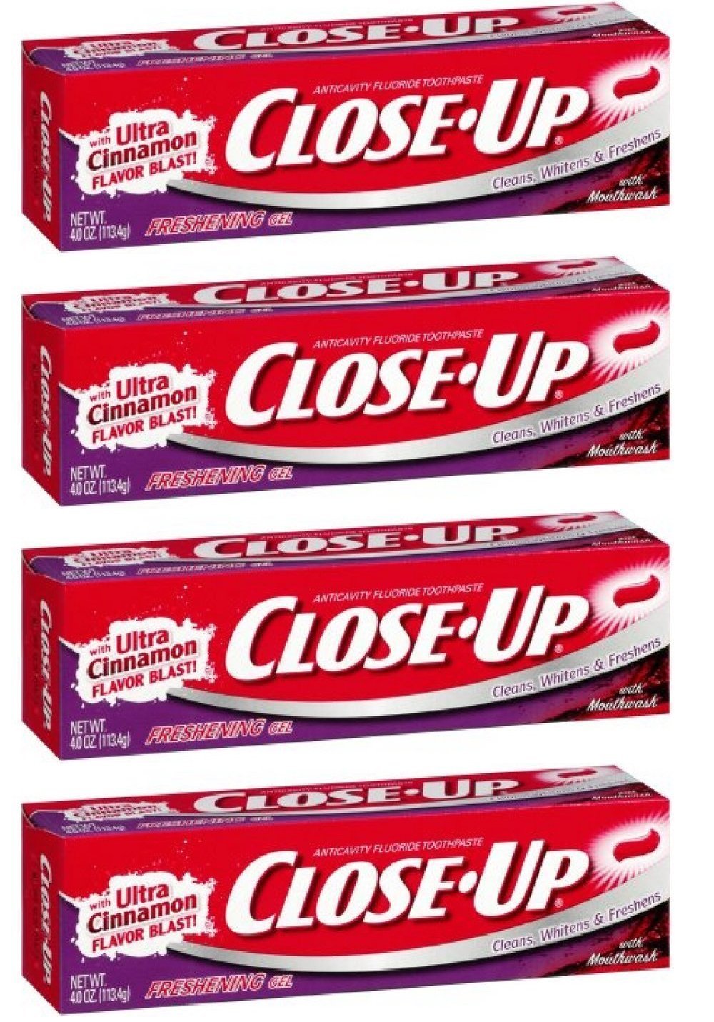 CloseUp Anticavity Fluoride Toothpaste, Freshening