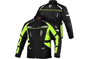 J.A.G. JAG Touring Motorcycle Jacket for Men, Dual Sports Water Resistant Adventure Riding Jacket with Cordura Fabric & CE Armor