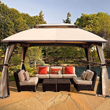 Amazon Com Abccanopy 10 X 13 Patio Gazebo Canopy Double Soft