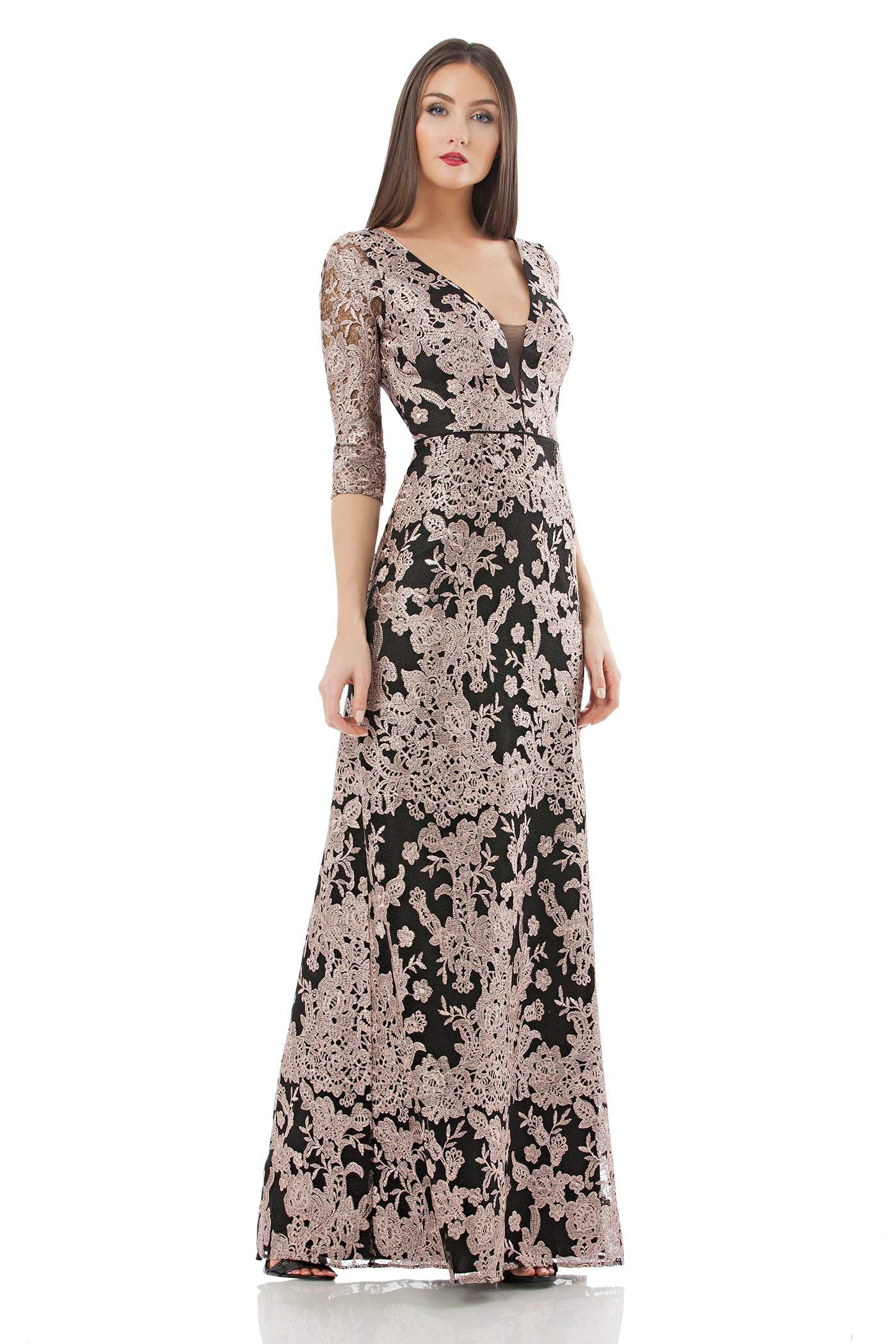 js collection black sweetheart gown