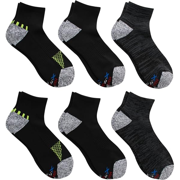 Pack 6 Meias Heritage Hanes - Cano Baixo Com Sola Acolchoada