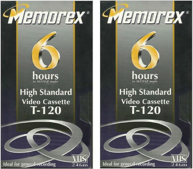 Memorex High Standard T120 6hour Video Cassette VHS 2