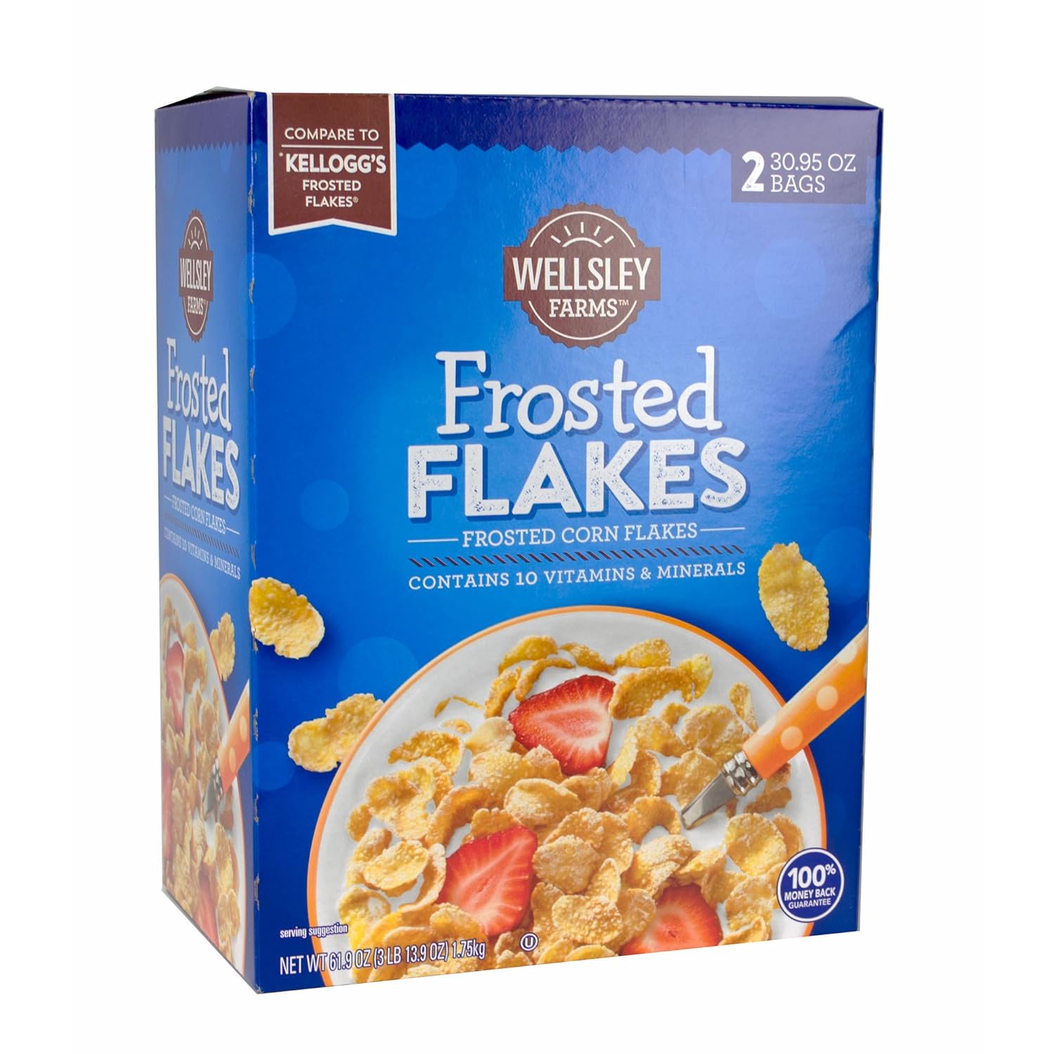 Wellsley Farms Frosted Flakes, 61.9 oz.