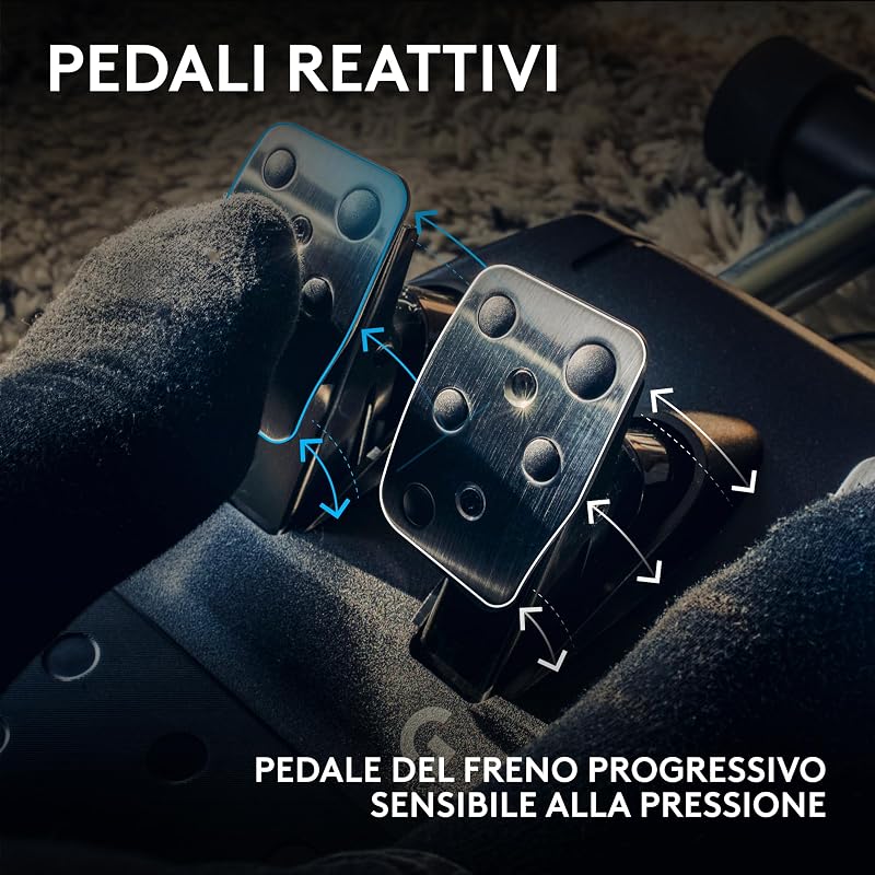 G923 volante da corsa e pedali per Playstation & PC