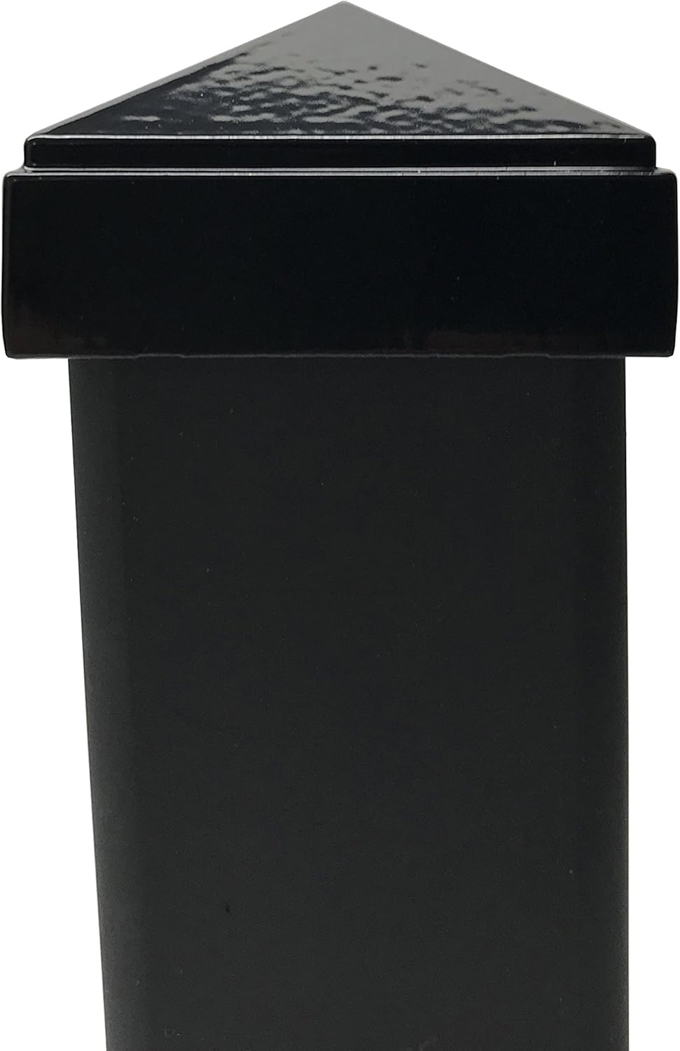 barrette solar post caps on 2 X 2 Aluminium Pyramid Post Cap For Metal Posts Pressure Fit Black Amazon Com