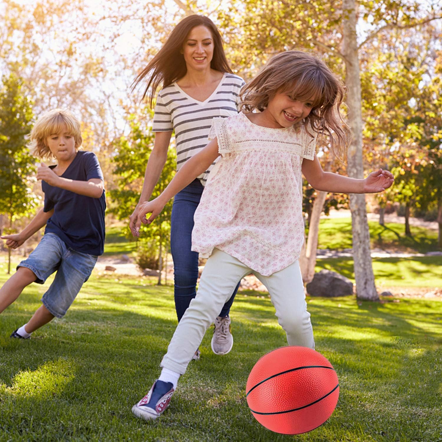 Berauscht 8.6 Inch Mini Basketball, 6PCS Pool Basketball Replacement Mini Toy Basketball Mini Rubber Basketball Mini Pool Basketballs Ball Hoop Basketball for Toddlers Kids Teenagers: Toys & Games