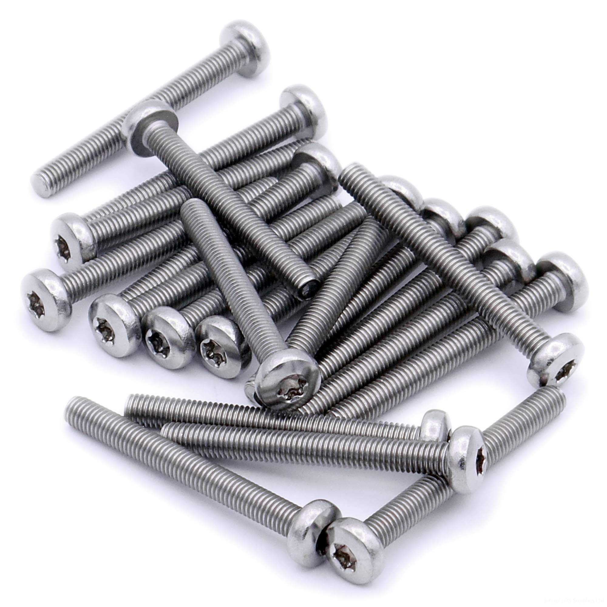 M1.6 (1.6mm x 8mm) TX Pan Machine Screw (Bolt) - Stainless Steel (A2) (Pack of 20)