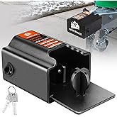 METOWARE Universal Trailer Coupler Lock - Heavy Duty Anti-Theft Lock with Fixed Slider, Fits 1-7/8", 2", 2-5/16" Couplers - S