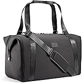 Fit & Fresh Premium Neoprene Weekender Travel Bag with Trolley Sleeve, Large Overnight, Carry on, Duffel