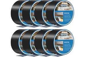 Heelos Deck Joist Tape 1-5/8'' x 50', Butyl Deck Tape Flashing Joists Tape for Decking Joist Tape for Flashing Deck Joists and Beams Building Joists(8 Rolls)