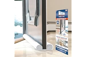 Twin Draft Guard Hug N Fit, original dual draft stopper, new customizable design, Back to School for dorms and apartments, fits 28” - 36” length with 1.5”energy saver insulation tube.