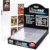 Ultra Pro Platinum 9-Pocket Binder Pages, 100 Pages | Archival-safe pages offer UV protection and fit standard cards in compatible 3-ring binders; made in USA
