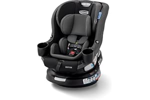 Graco EasyTurn 360 2-in-1 Convertible Car Seat, 360 Degree Rotating Infant to Toddler Rotating Car Seat, 2 Modes Forward and Rear Facing, Slim Design, Cyran