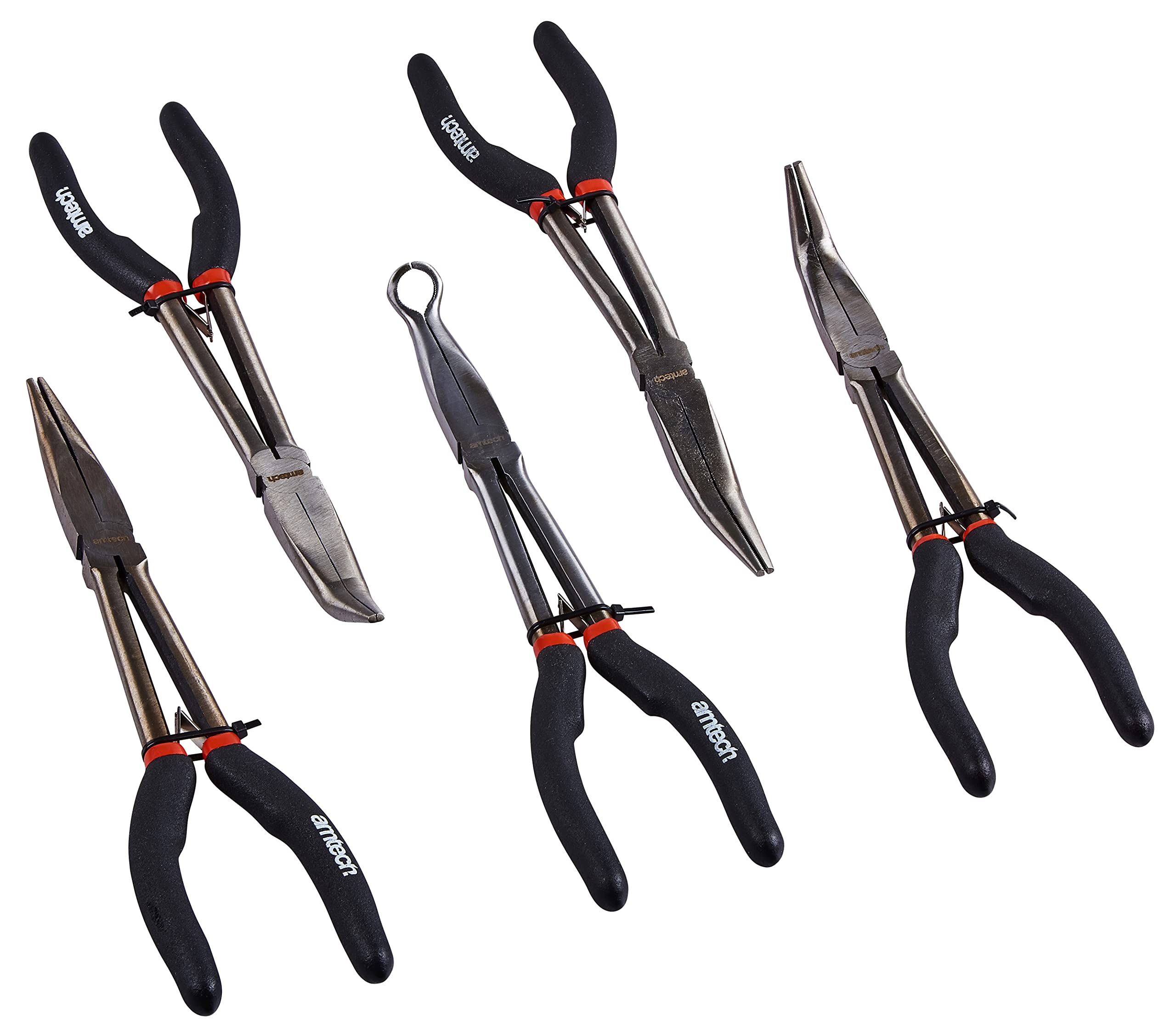 Amtech B0790 5 Piece 280mm (11") Long Reach Plier Set