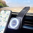 aetos for iPhone MagSafe Car Mount Phone Holder Fits iPhone 15/14/13/12 Pro/Plus/Max and Android Phones with Ring Adaptor. 360° Rotating Head & Bendable Alloy Arm for a Simplicity Modern Design