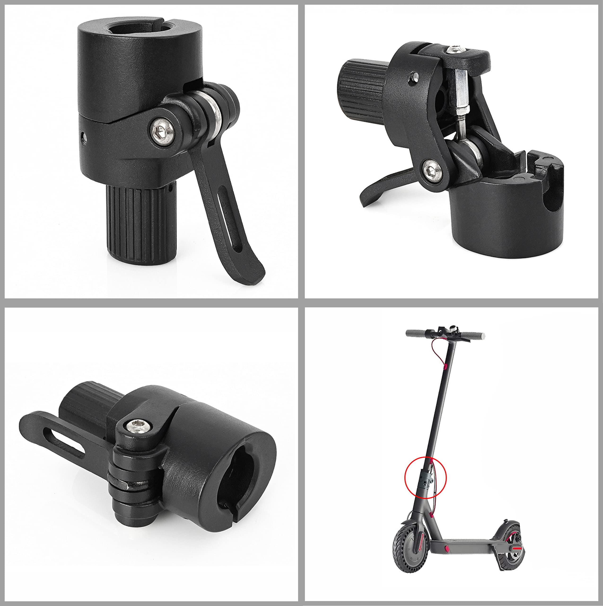 Electric Scooter Folding Pole Base Replacement Spare Parts Compatible with Xiaomi M365/PRO/PRO2/1S Scooter